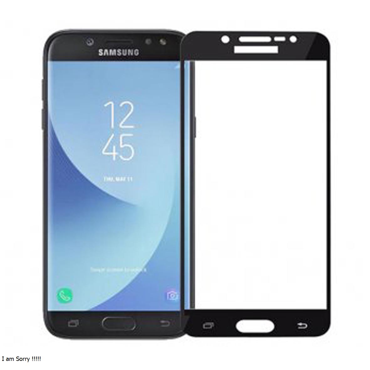 محافظ صفحه نمایش سرامیکی Samsung J5 Pro - Full Cover - مشکی (بدون پک)