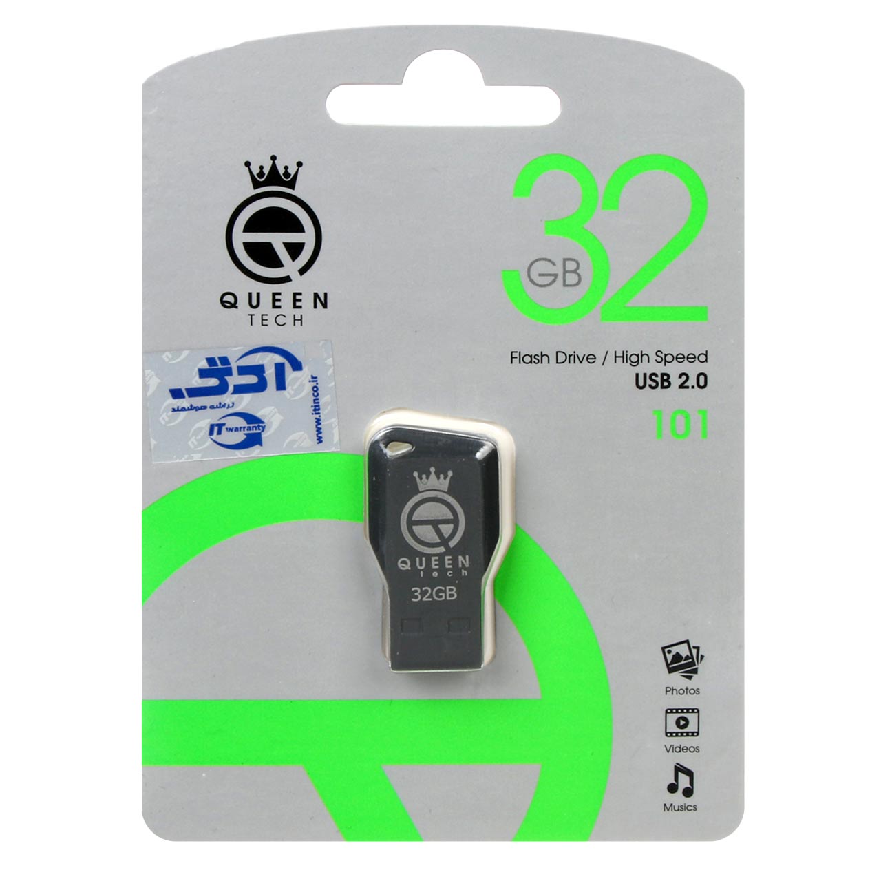 فلش Queen tech-101 USB2.0 Flash Memory-32G