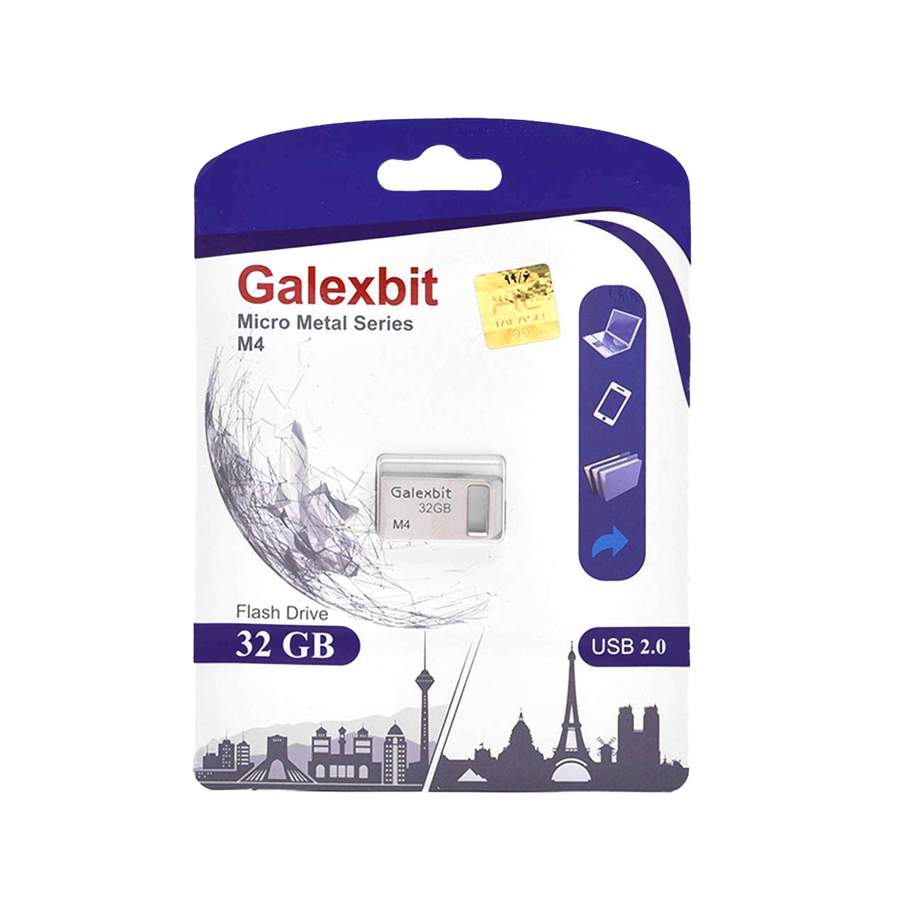 فلش Galexbit Micro metal series M4 USB2.0 Flash Memory-32GB