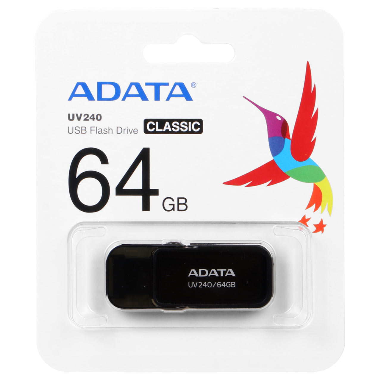 رم  ADATA UV240 CLASSIC USB 2.0 Flash Memory - 64GB مشکی