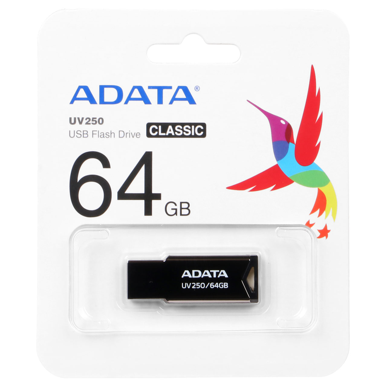 فلش ADATA UV250 CLASSIC USB 2.0 Flash Memory - 64GB مشکی