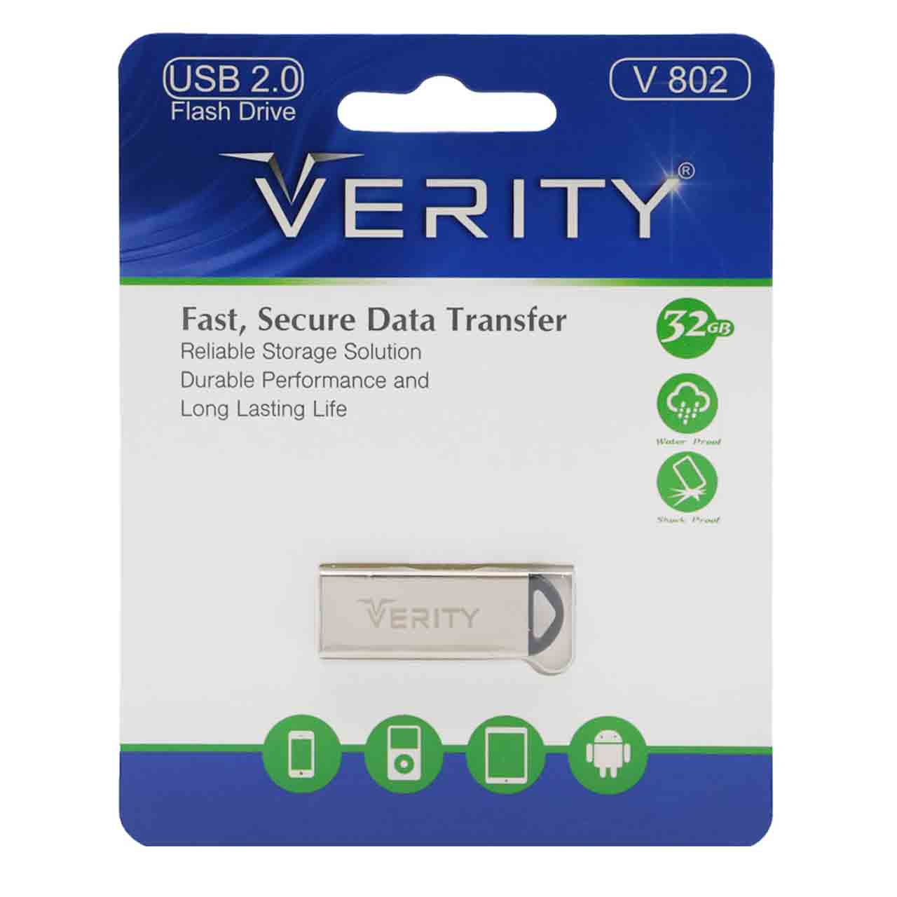 Verity V802 USB2.0 Flash Memory-32GB (گارانتی آسان سرویس)