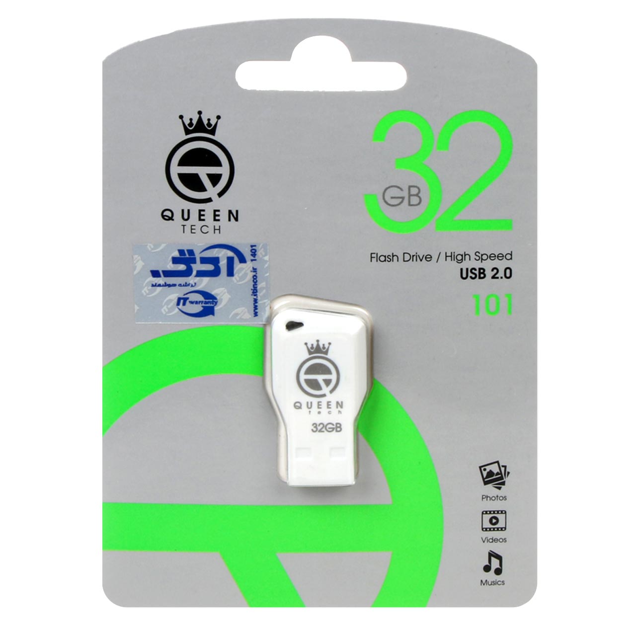 فلش Queen tech-101 USB2.0 Flash Memory-32G