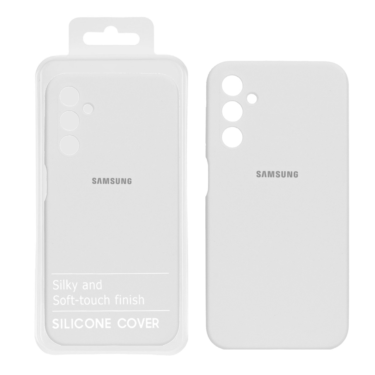 قاب سیلیکونی پاک کنی اورجینال درجه یک Samsung Galaxy A24 - سفید (پک دار)