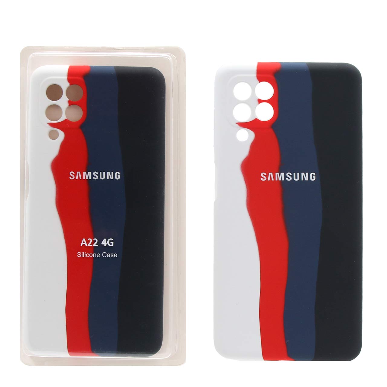 قاب سیلیکونی آبرنگی اورجینال محافظ لنزدار Samsung A22-5G
