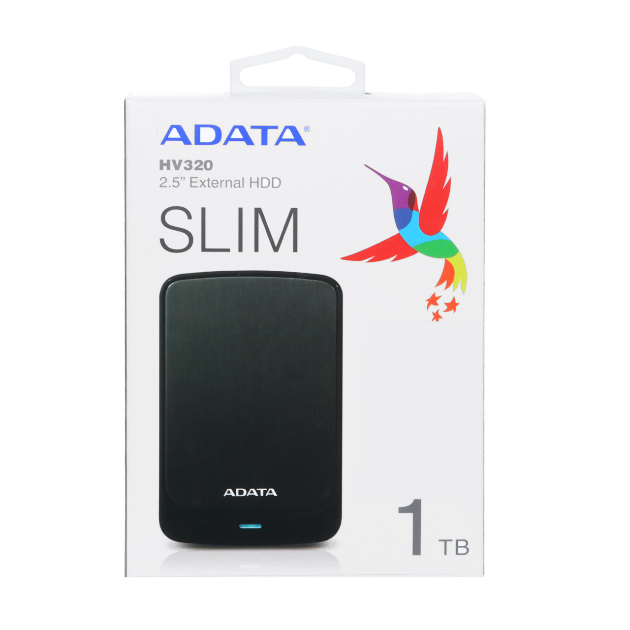 هارد اکسترنال ADATA مدل SLIM HV320 ظرفیت 1TB - مشکی (گارانتی شرکت آونگ)