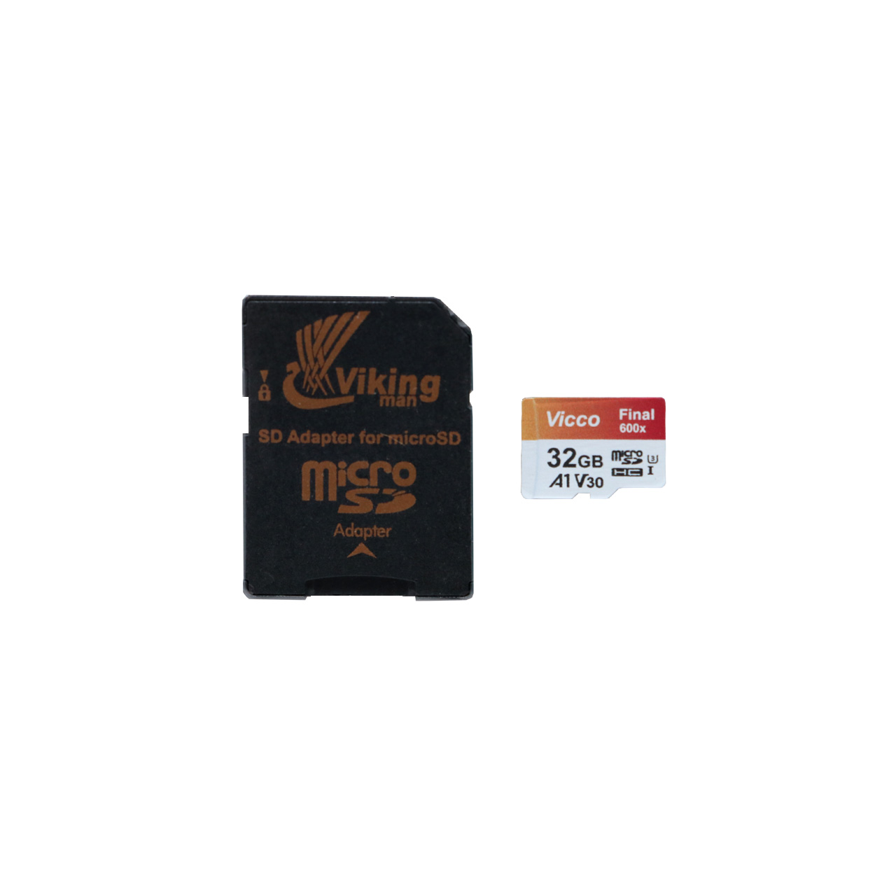 رم Viccoman Final 600X microSDHC & adapter UHS-I U3 Class 10-90MB/s-32GB