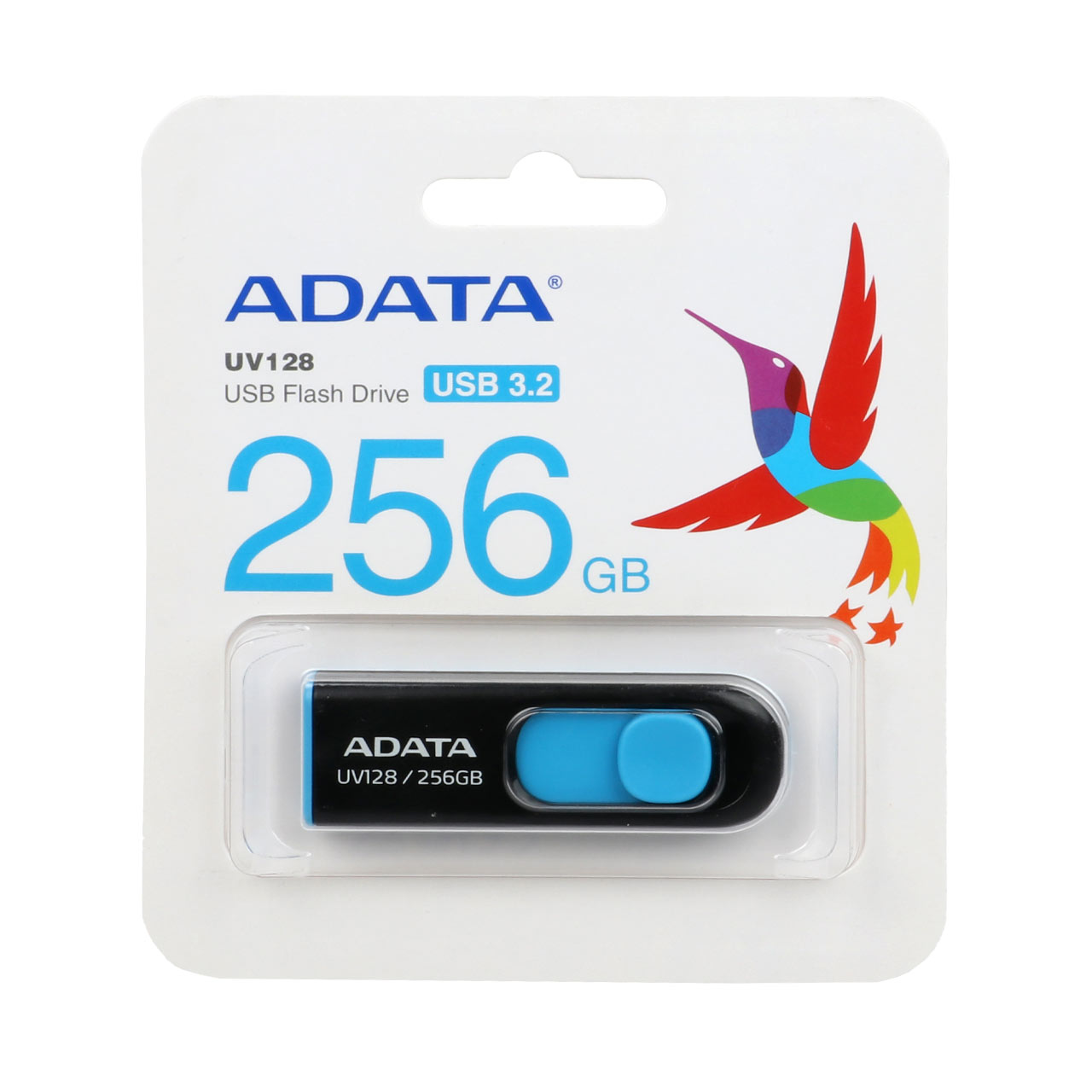فلش Adata UV128 USB 3.2 Flash Memory-256GB  (گارانتی مادام العمر شرکت آونگ)