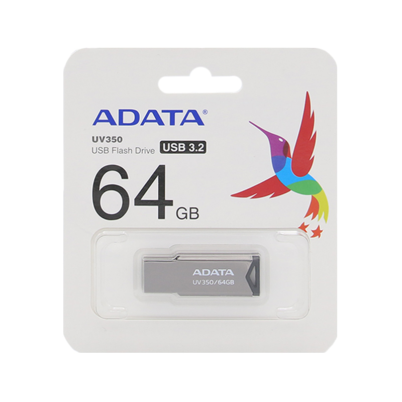 فلش Adata UV350 USB 3.2 Flash Memory- 64GB (گارنتی مادام شرکت آونگ)