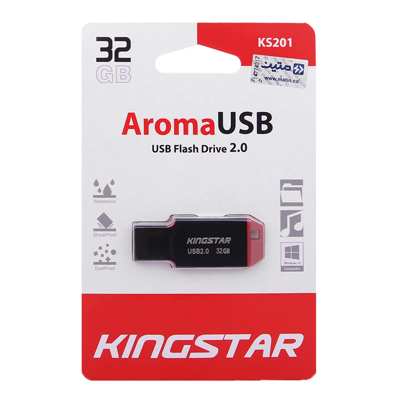 فلش KingStar Aroma KS201 USB2.0 Flash Memory-32GB