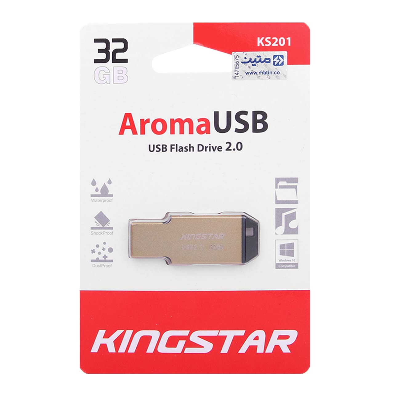 فلش KingStar Aroma KS201 USB2.0 Flash Memory-32GB