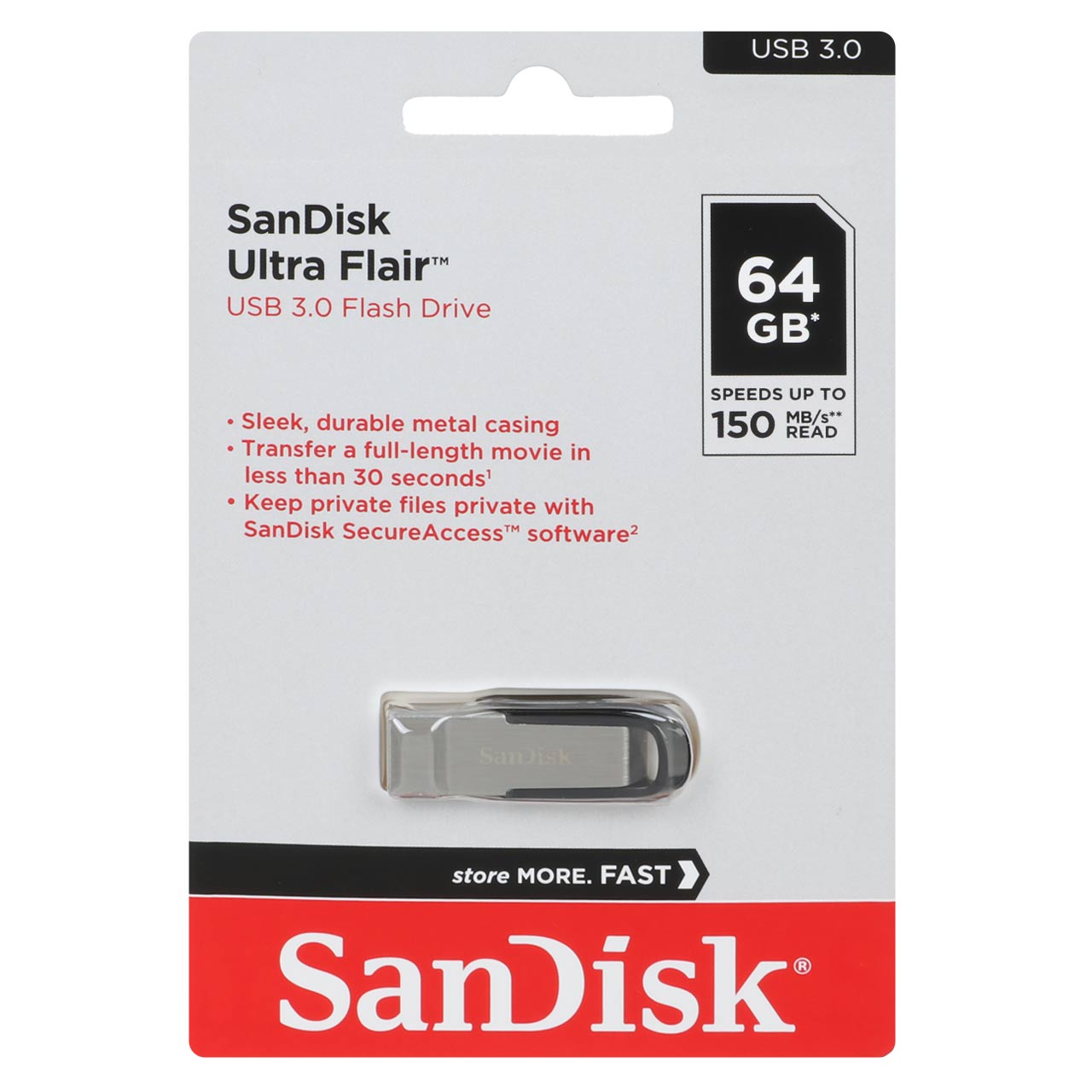 فلش SanDisk Ultra Flair USB3.0 Flash Memory - 64GB