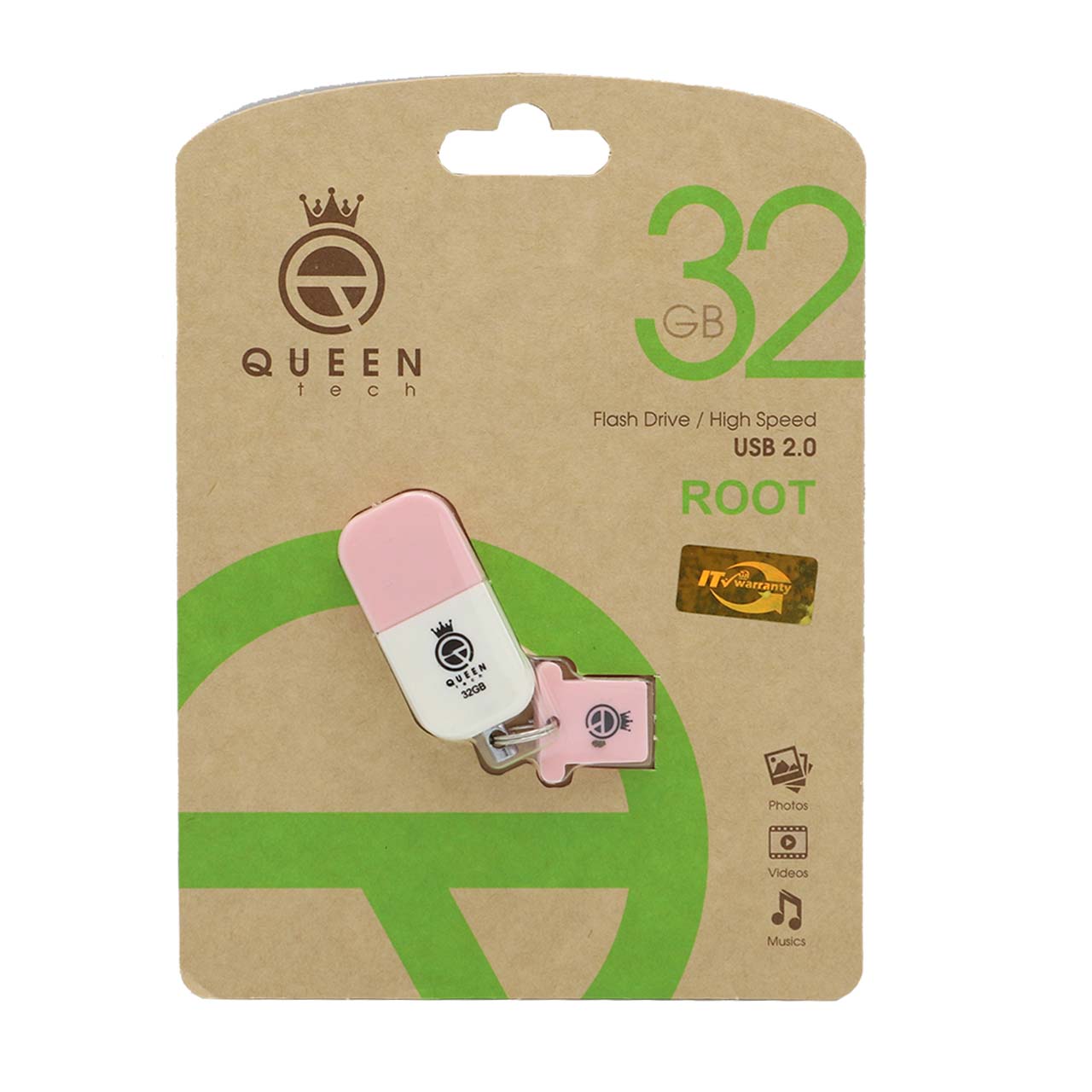 فلش Queen Root USB2.0 Flash Memory-32GB