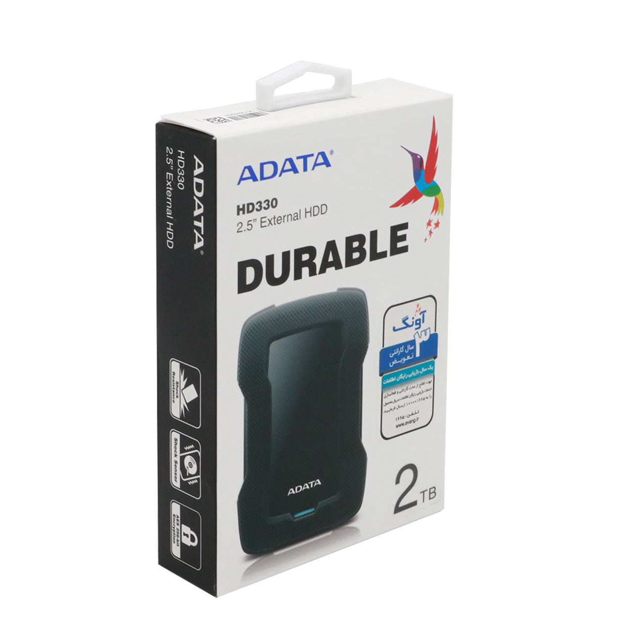 هارد اکسترنال ADATA مدل Durable HD330 ظرفیت 2TB - مشکی
