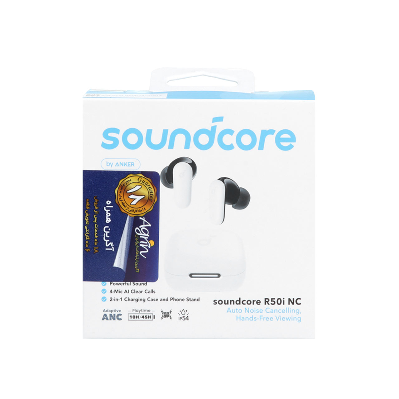 ایربادز بی سیم ANKER مدل R50i NC A3959 - سفید (گارانتی 18 ماهه ایستا)