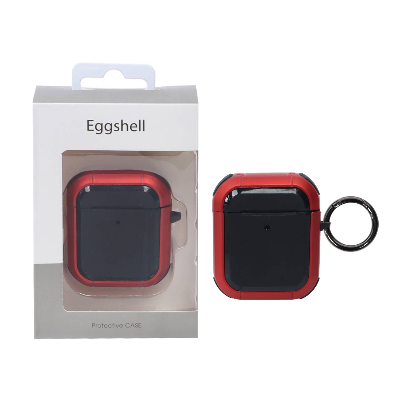 کاور ایرپاد اورجینال Eggshell مدل Airpods 1/2 - قرمز (پک دار) DST