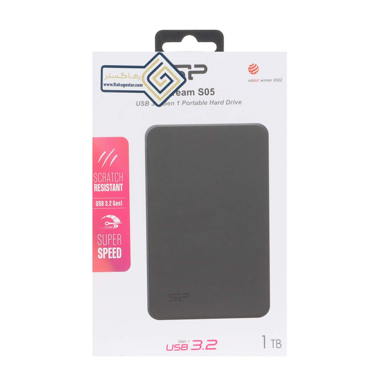 هارد اکسترنال Silicon Power USB3.2 مدل Stream S05 ظرفیت 1TB - مشکی (گارانتی GSM سرویس رهاگستر)
