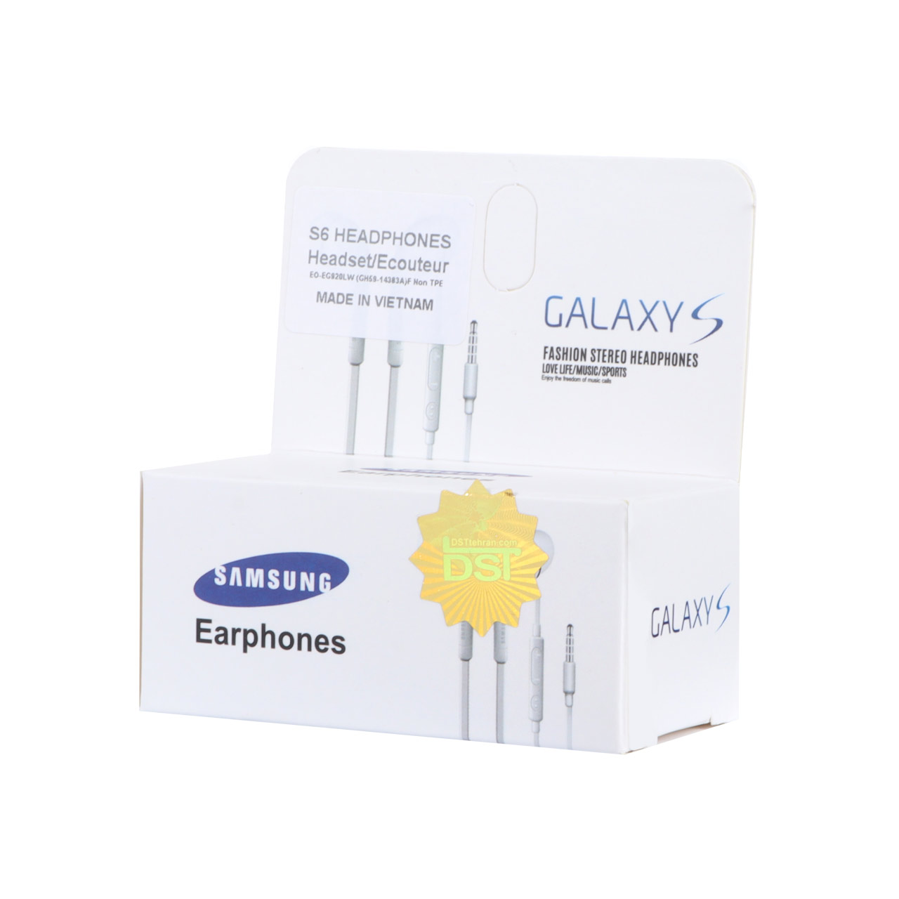هندزفری با سیم سامسونگ مدل S6 - سفید (پک دار) - DST (گارانتی شش ماهه) - High Copy