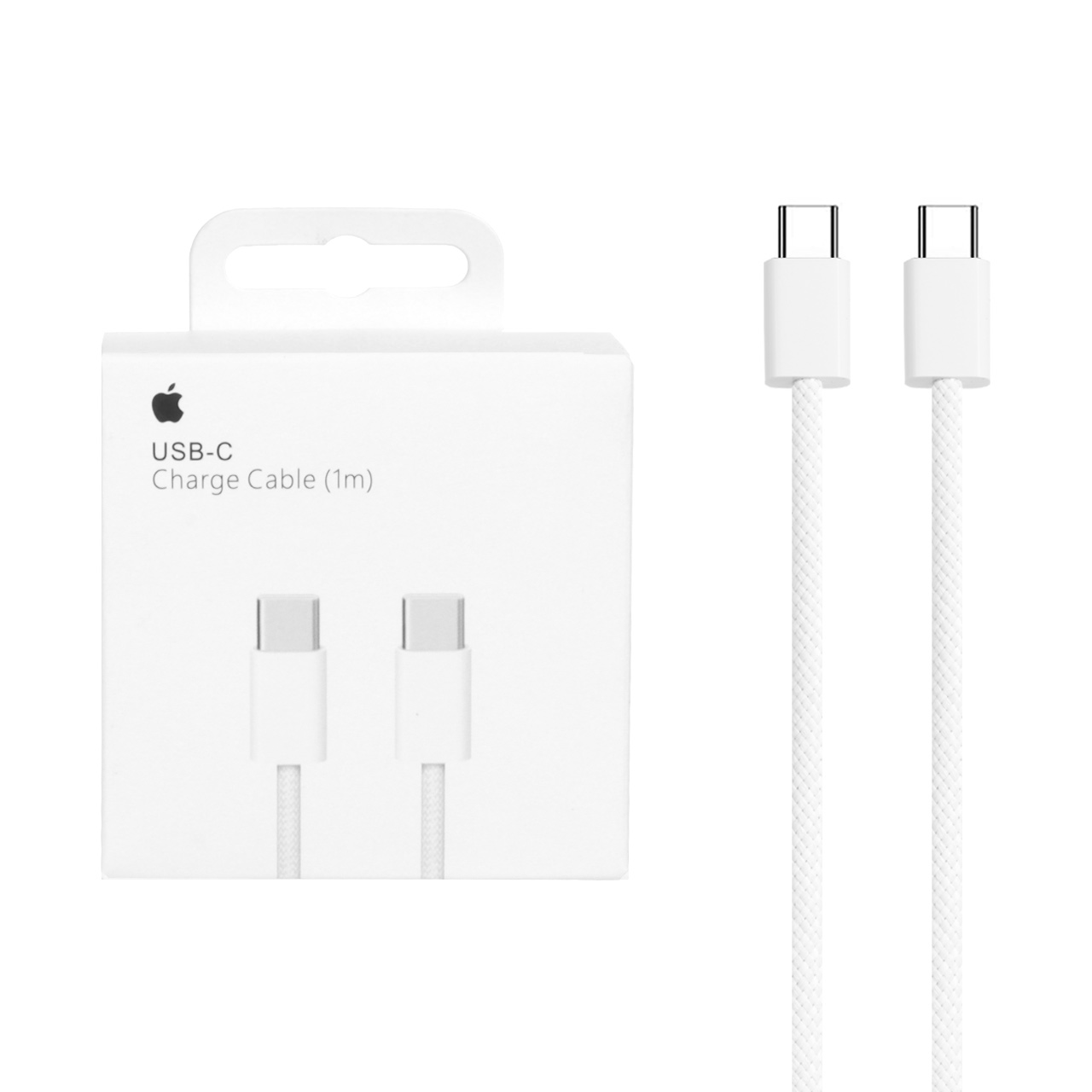 کابل شارژ آیفون 15 مدل MQKJ3ZM/A - سفید - DST (گارانتی شش ماهه) - High Copy