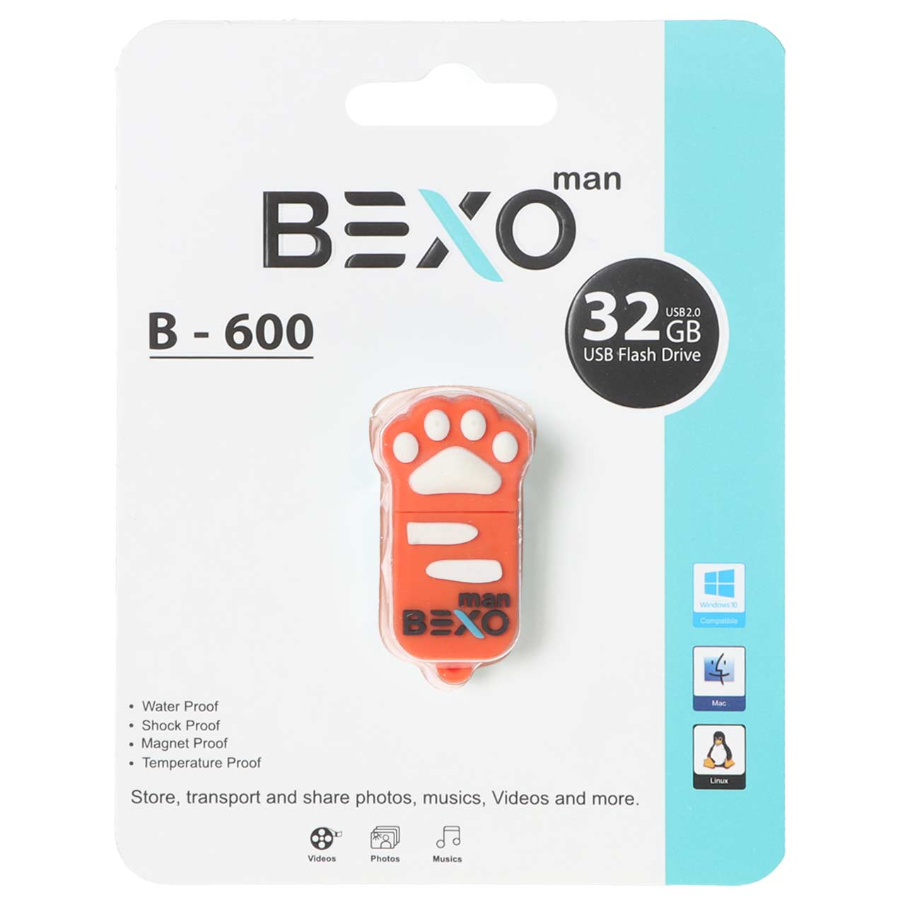 BEXO B-600 USB2.0 Flash Memory - 32GB (گارانتی داده پردازی آواتک)