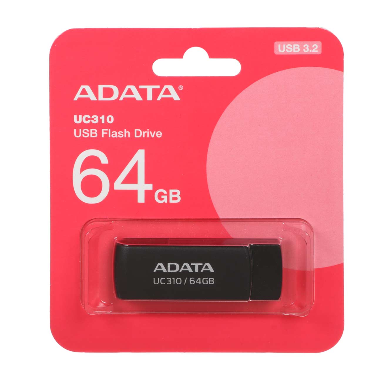 فلش ADATA UC310 USB 3.2 Flash Memory - 64GB  مشکی