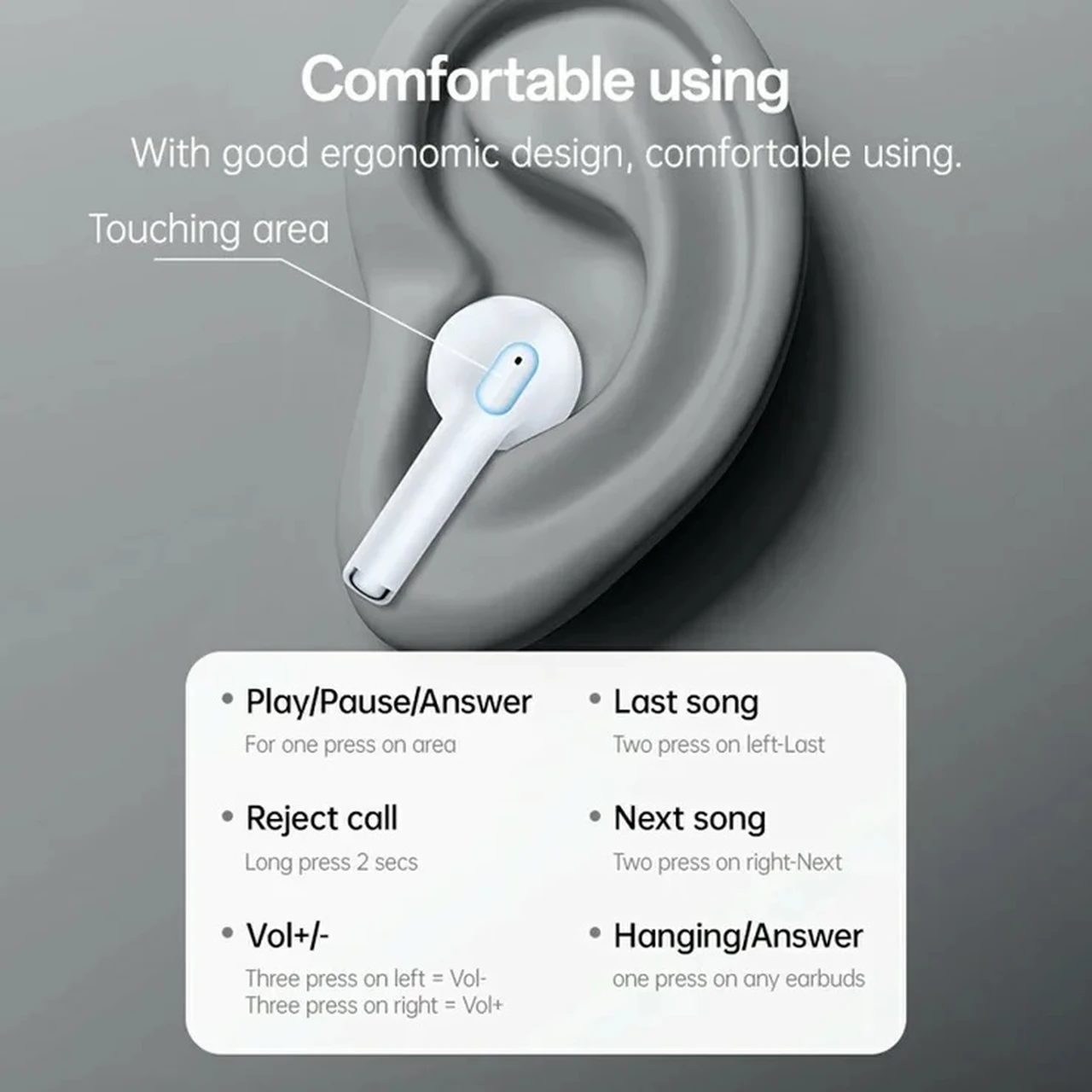 ایرفون بی سیم Yesido مدل TWS35 - سفید (گارانتی 18 ماه تعویض نیکان همراه)