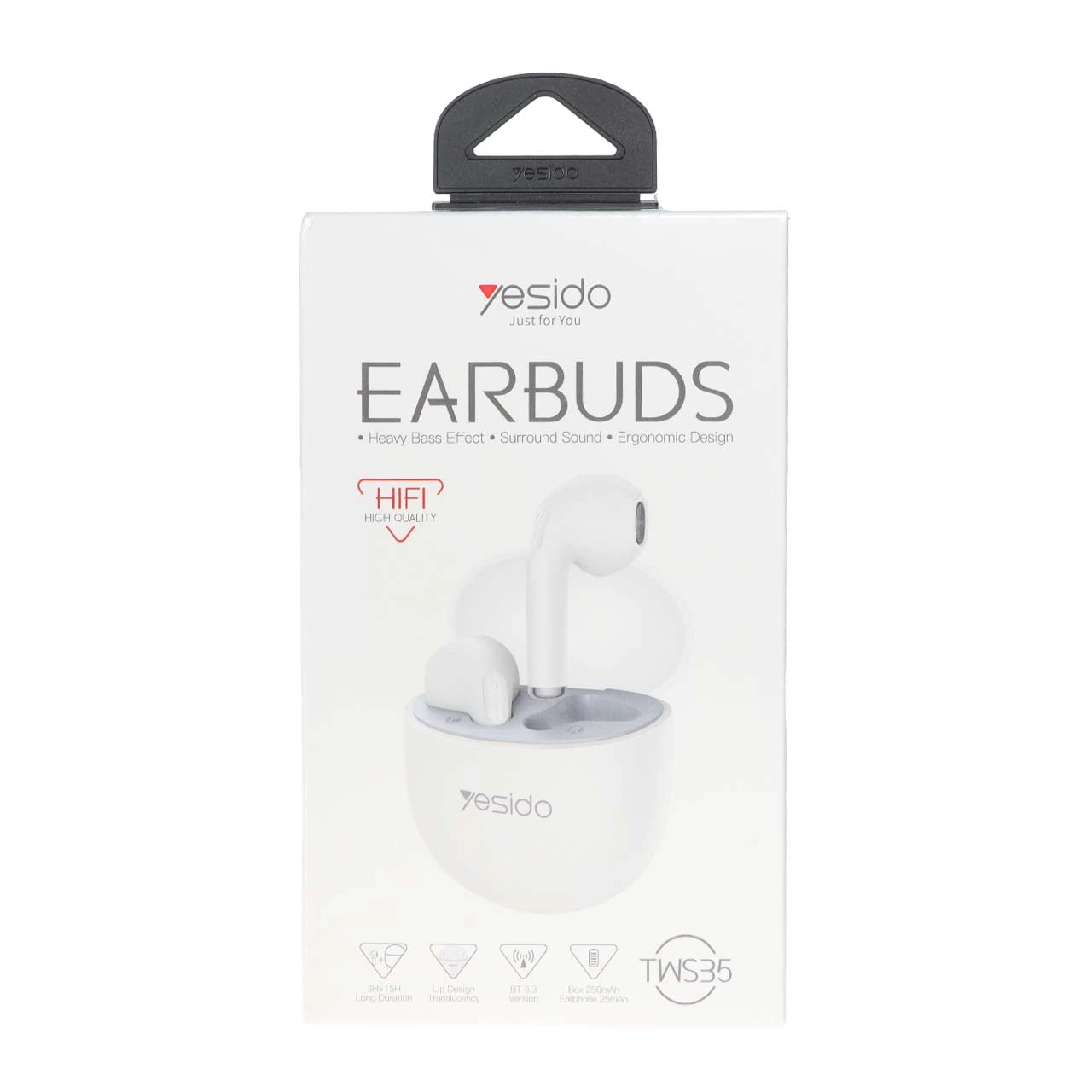 ایرفون بی سیم Yesido مدل TWS35 - سفید (گارانتی 18 ماه تعویض نیکان همراه)