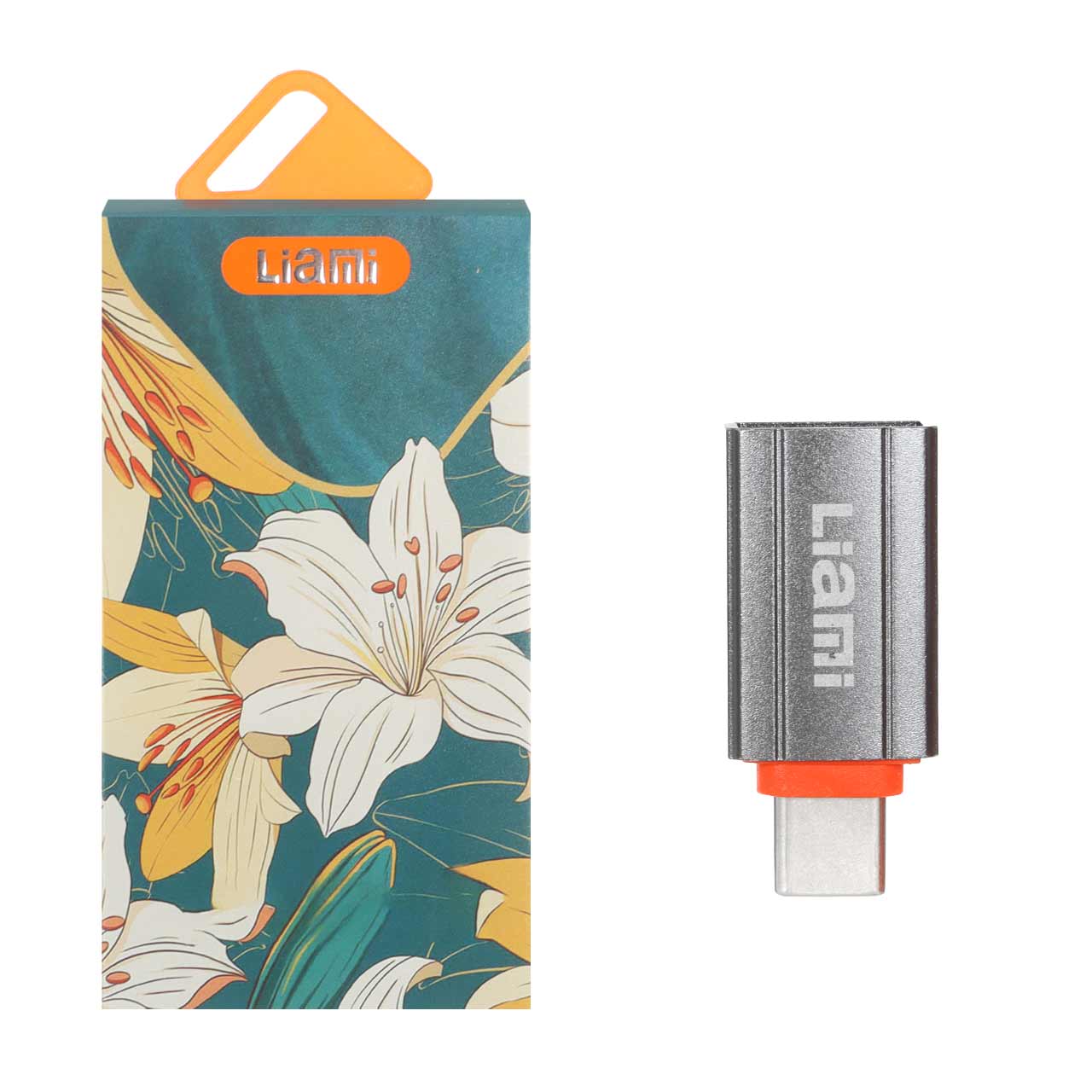 تبدیل Liami Type-C To USB مدل OTG-LM 160C - خاکستری