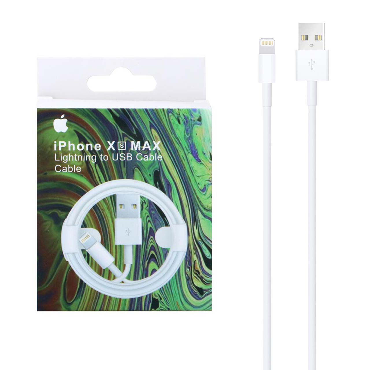 کابل شارژ آیفون Xs Max مدل MD818ZM/A-سفید (گارانتی پارس)