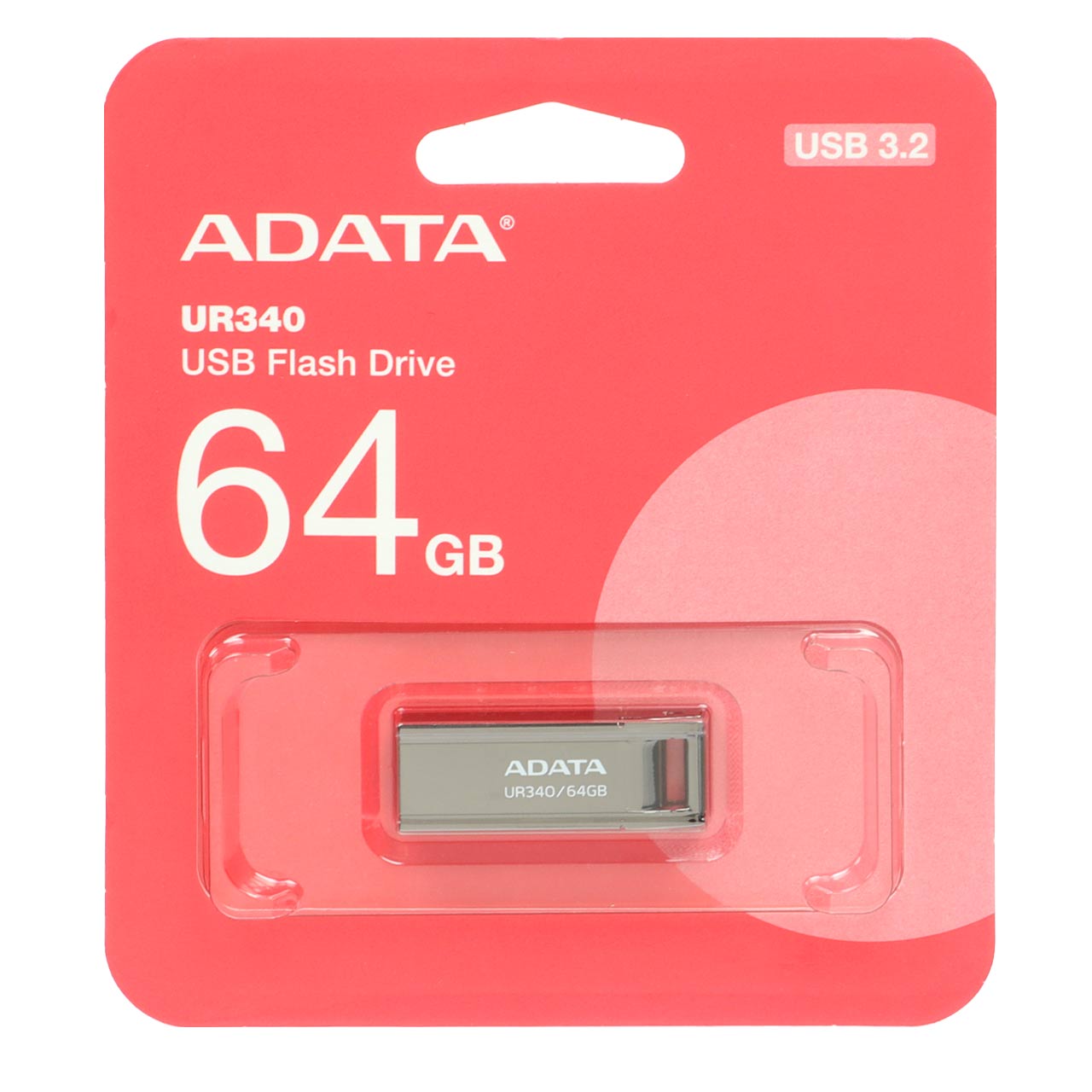 ADATA ROYAL UR340 USB 3.2 Flash Memory - 64GB مشکی - (گارانتی پنج ساله آونگ)