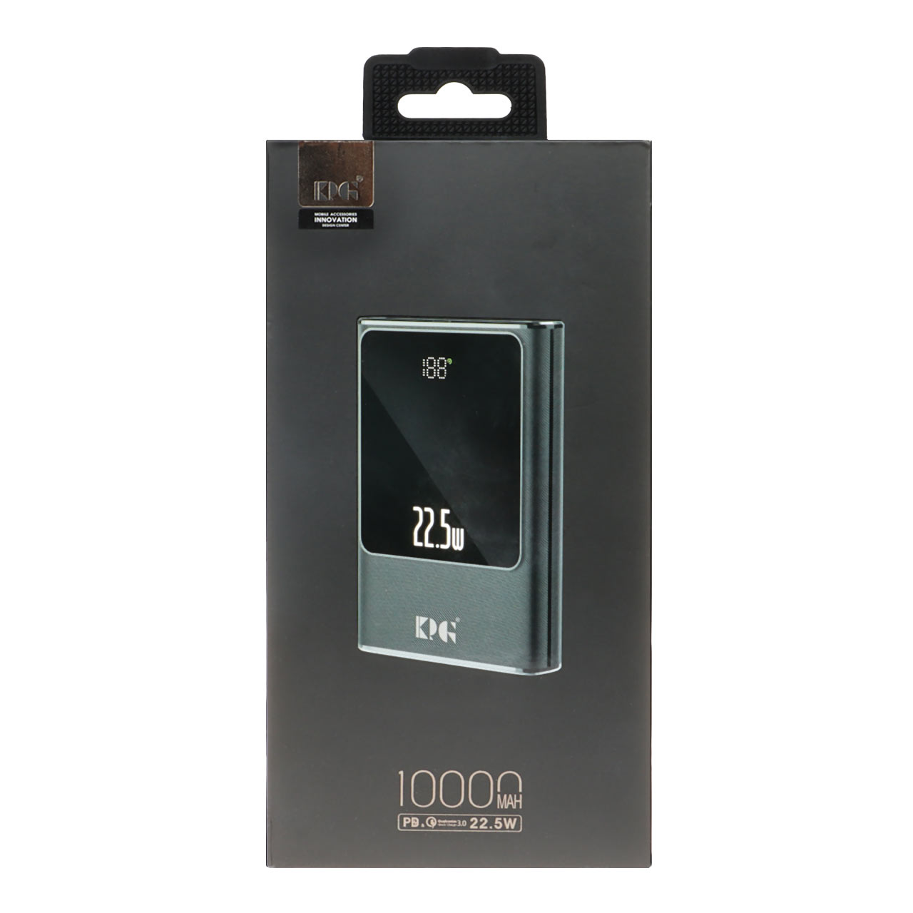 پاوربانک (PD و فست شارژ) KPG 22.5W 10000mAh مدل KPG-105 - مشکی - MMS