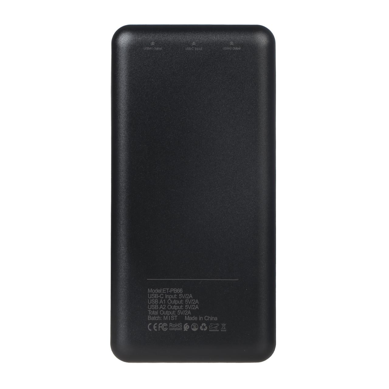 پاوربانک فست شارژ Earldom 20000mAh مدل ET-PB66 10W- مشکی