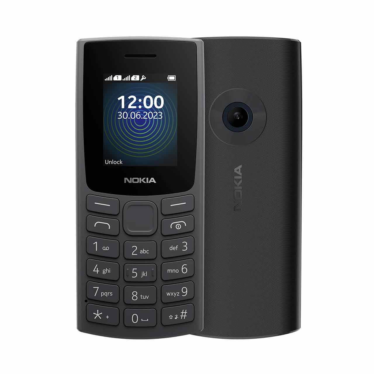 گوشی موبایل Nokia مدل 2023- 110 دو سیم کارت - ذغالی - اصلی (گارانتی همراه تجارت خاورمیانه-FA)