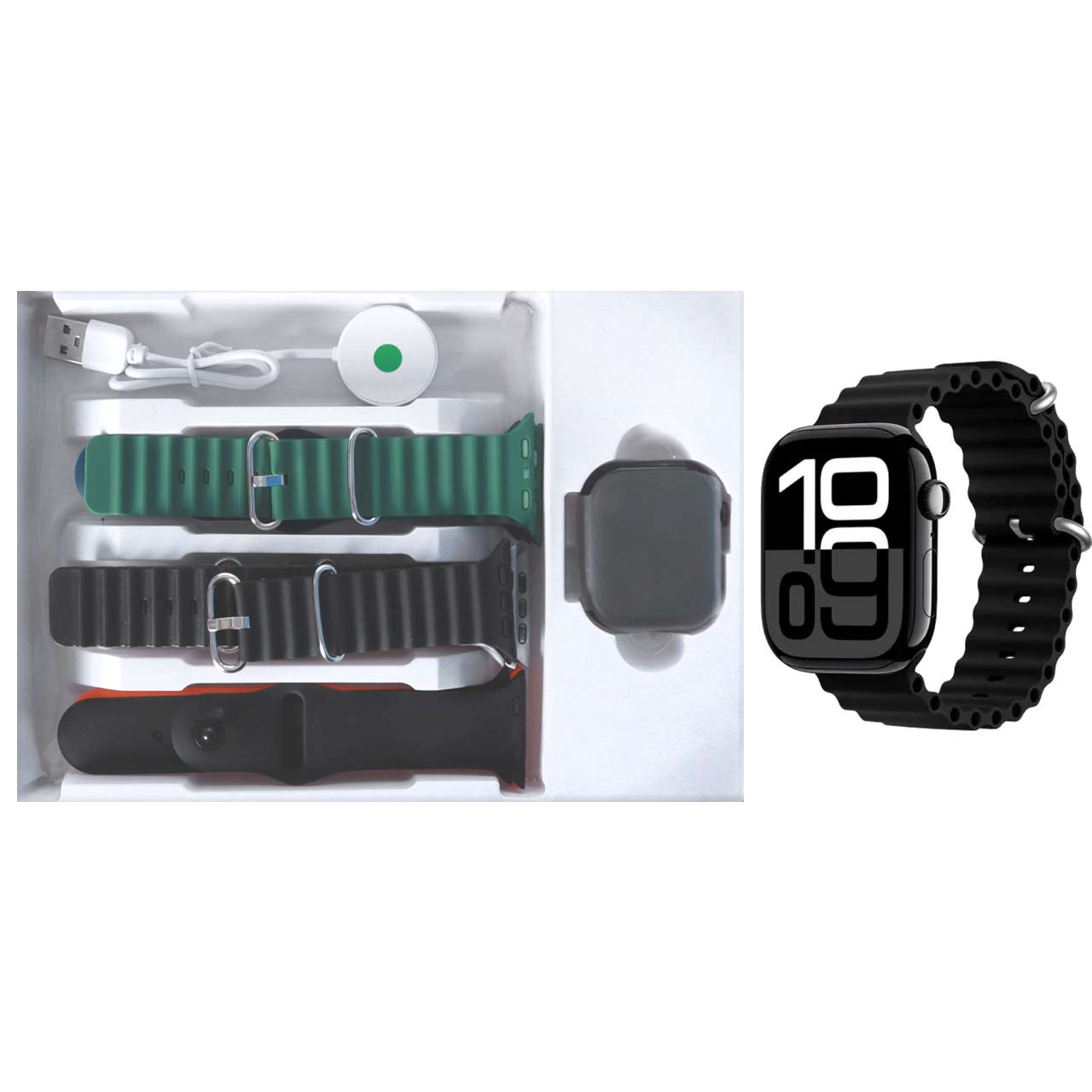 ساعت هوشمند KEQIWEAR مدل KW30 Max - مشکی