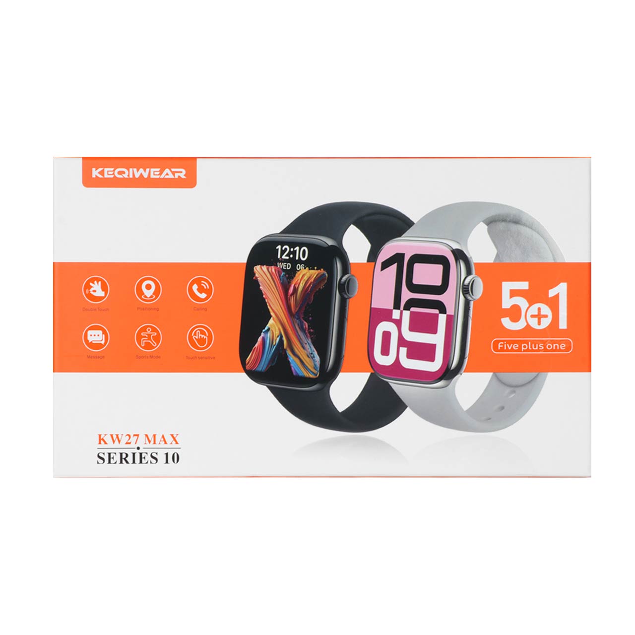پک ساعت هوشمند KEQIWEAR مدل KW27 Max - مشکی
