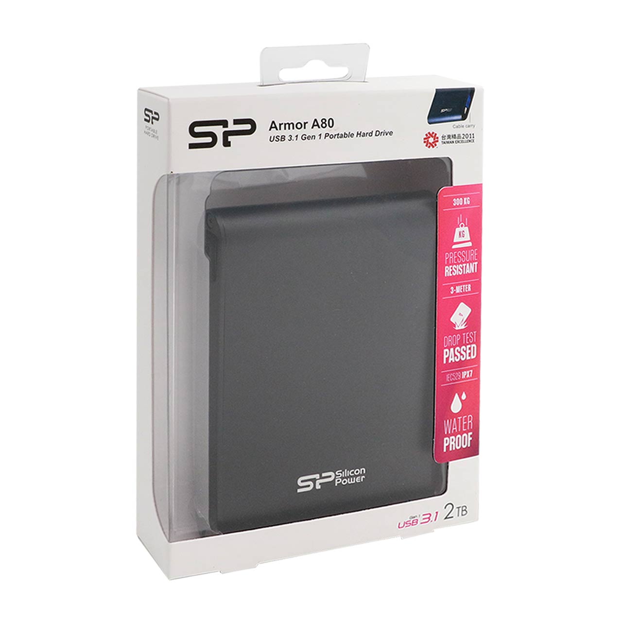 هارد اکسترنال 2 ترابایت سیلیکون پاور مدل Silicon Power Armor A80 با گارانتی 36 ماهه