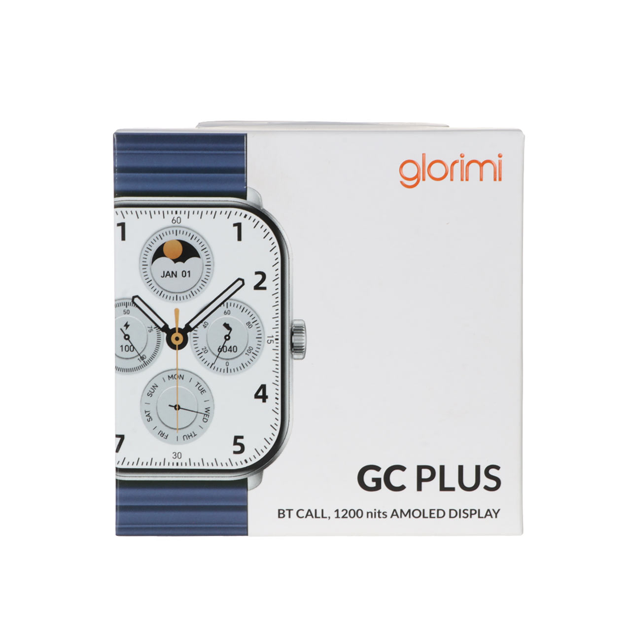 ساعت هوشمند Glorimi مدل GC PLUS - نقره ای آبی (گارانتی 12 ماهه شرکتی)