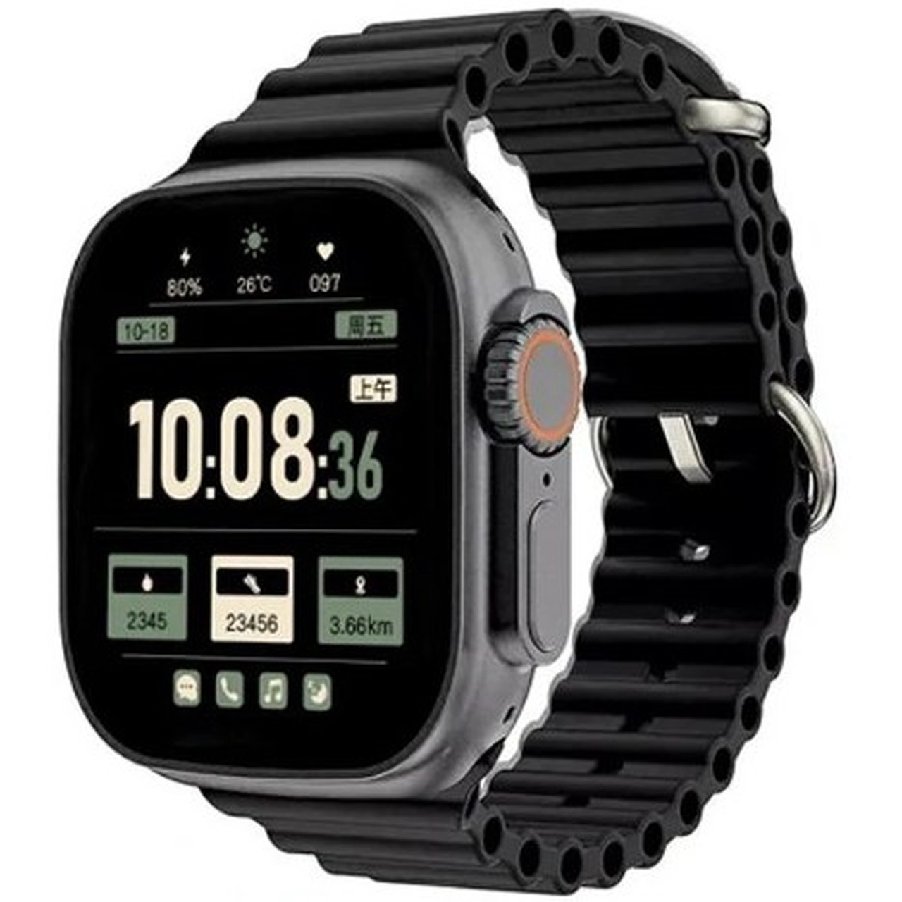 پک ساعت هوشمند KEQIWEAR مدل KW51 Ultra3 - مشکی