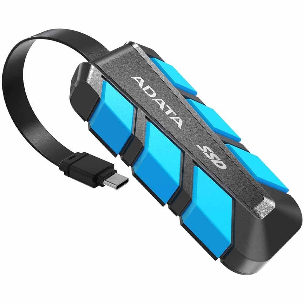 هارد اکسترنال ADATA SSD USB3.2 مدل SC740 ظرفیت 1TB - مشکی آبی (گارانتی آونگ)
