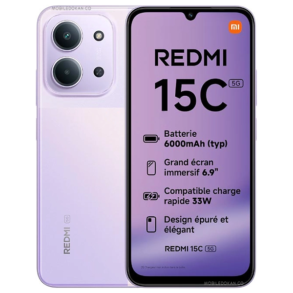 گوشی موبایل شیائومی مدل Redmi 15C ظرفیت 128 گیگابایت رم 4 گیگابایت | 4G