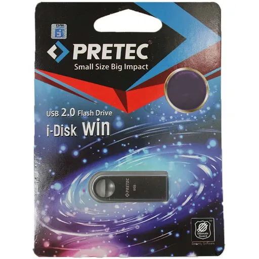 فلش مموری 64 گیگابایت پرتک مدل Pretec i-Disk Win USB 2.0 با گارانتی مادام العمر شرکتی