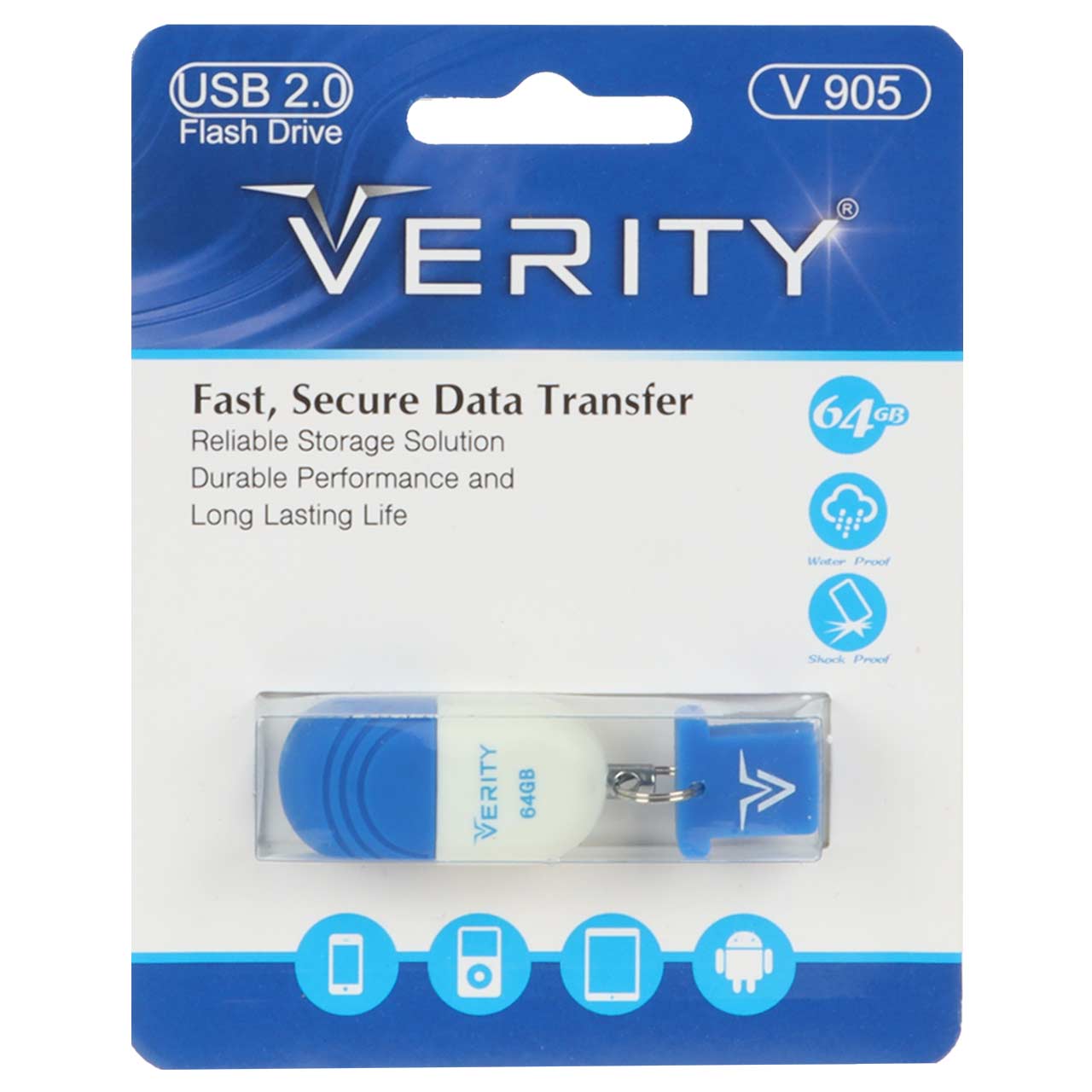 فلش Verity V905 USB2.0 Flash Memory - 64GB (گارانتی آسان سرویس)