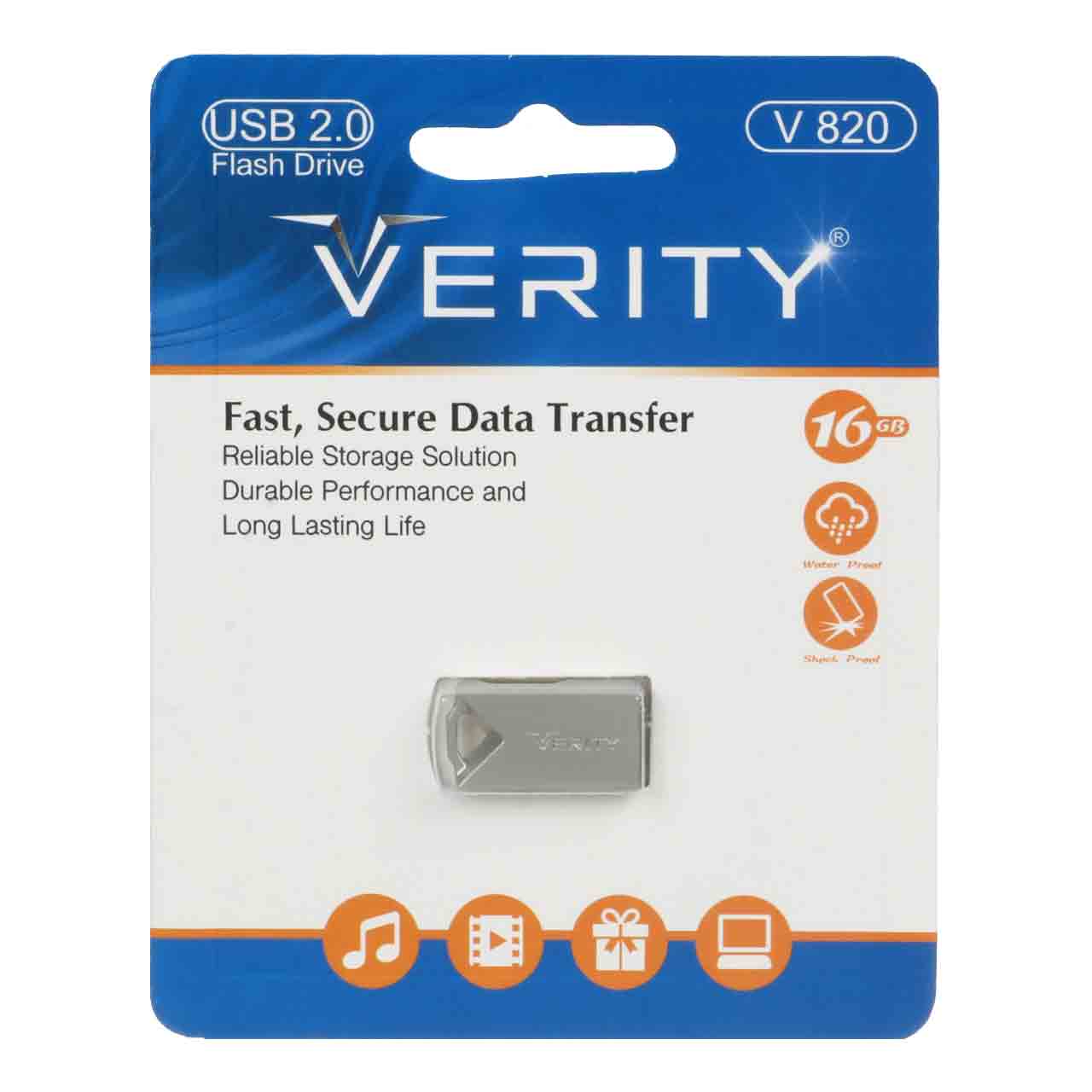 فلش Verity V820 USB2.0 Flash Memory - 16GB - (گارانتی آسان سرویس)