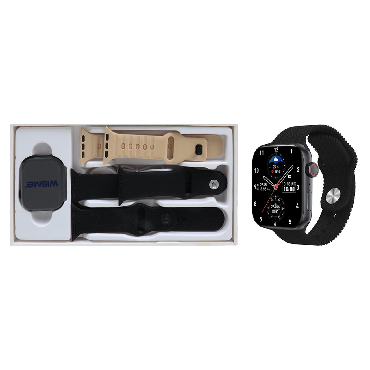 پک ساعت هوشمند WISME مدل WS-X10 SERIES10 - مشکی - DST (گارانتی شش ماهه)