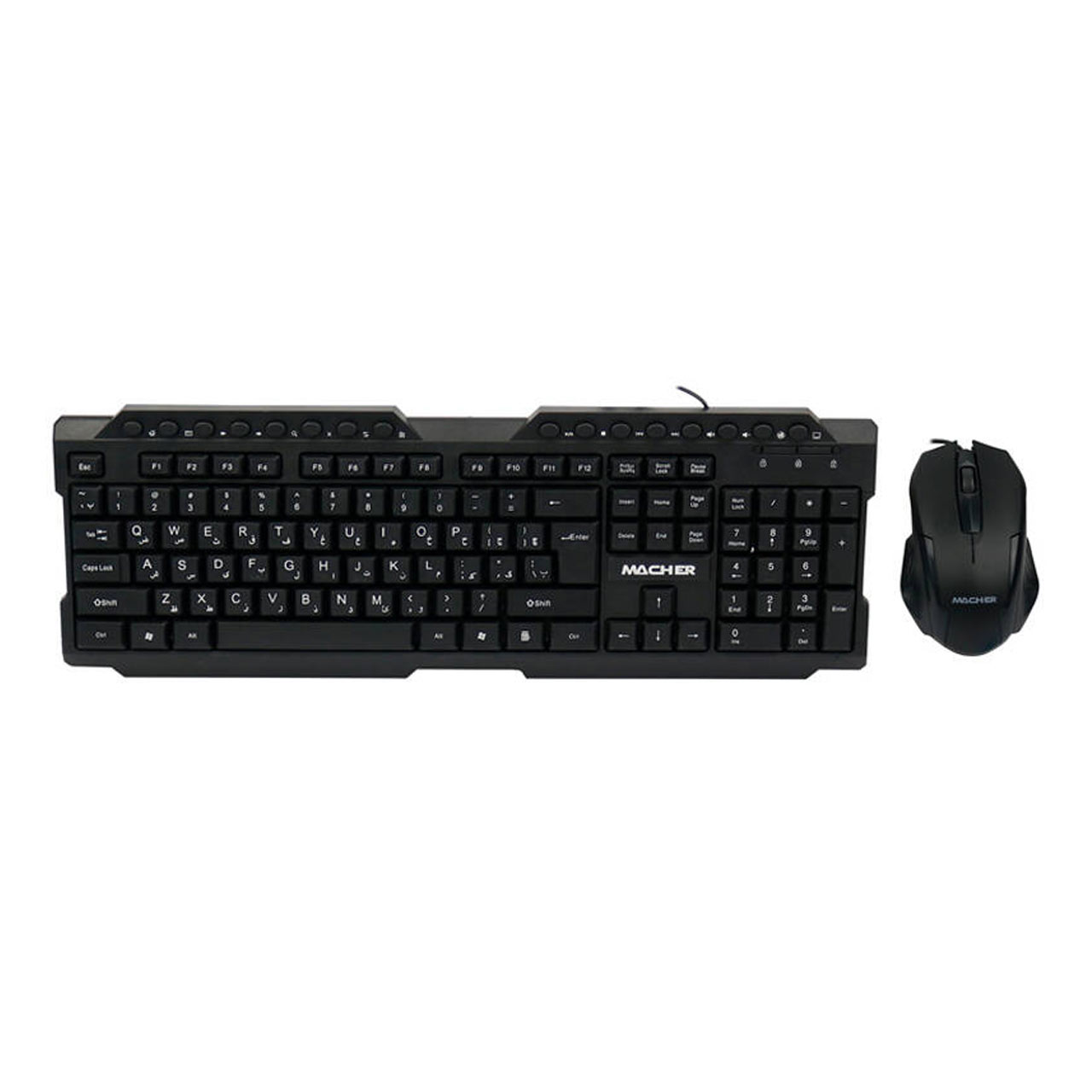 کیبورد و ماوس باسیم Macher مدل MR-350 - مشکی - RYL