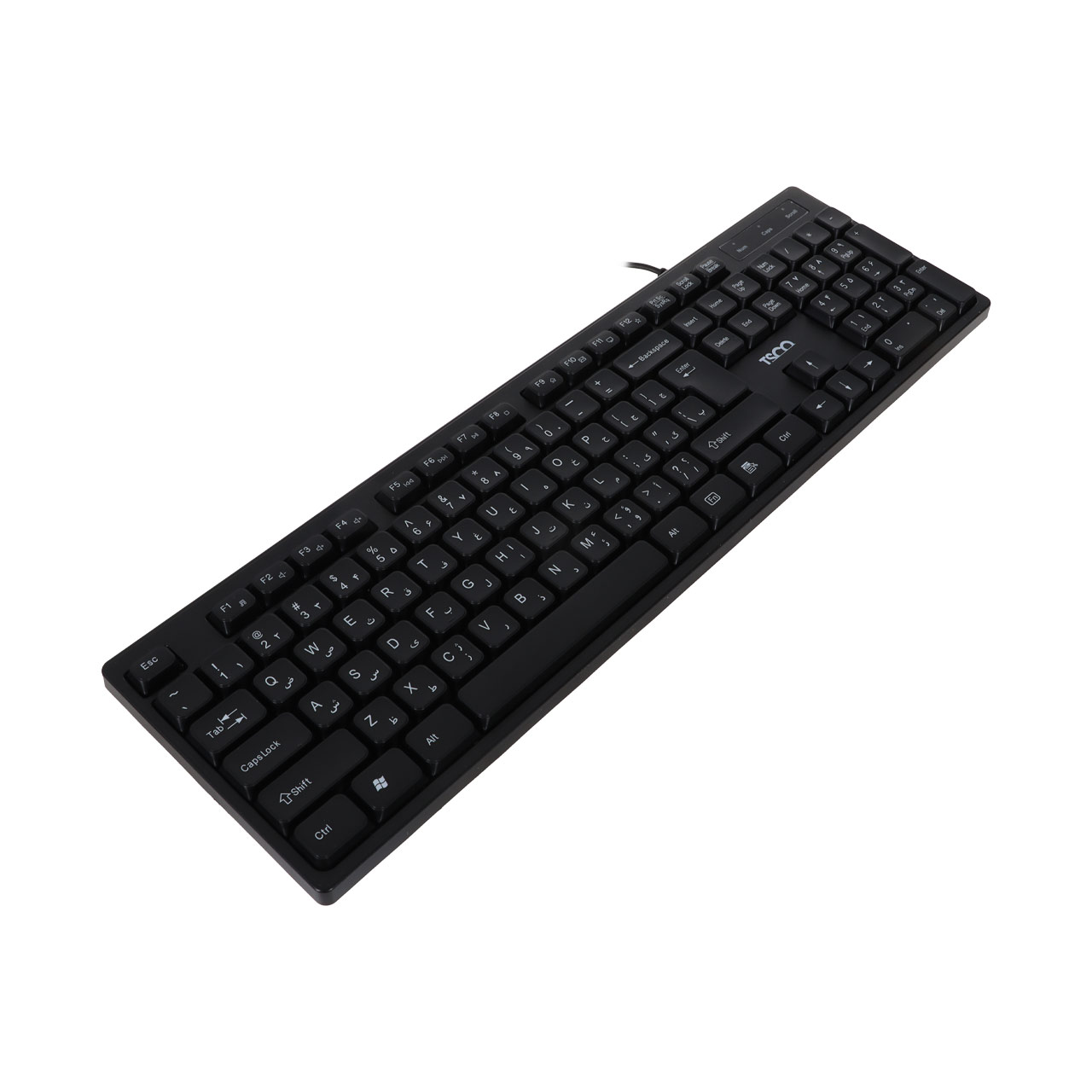 کیبورد باسیم TSCO مدل TK 8072 - مشکی