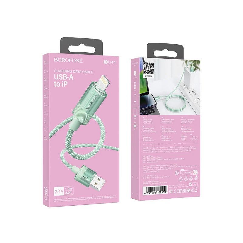 کابل تبدیل USB به لایتنینگ بروفون مدل BU44