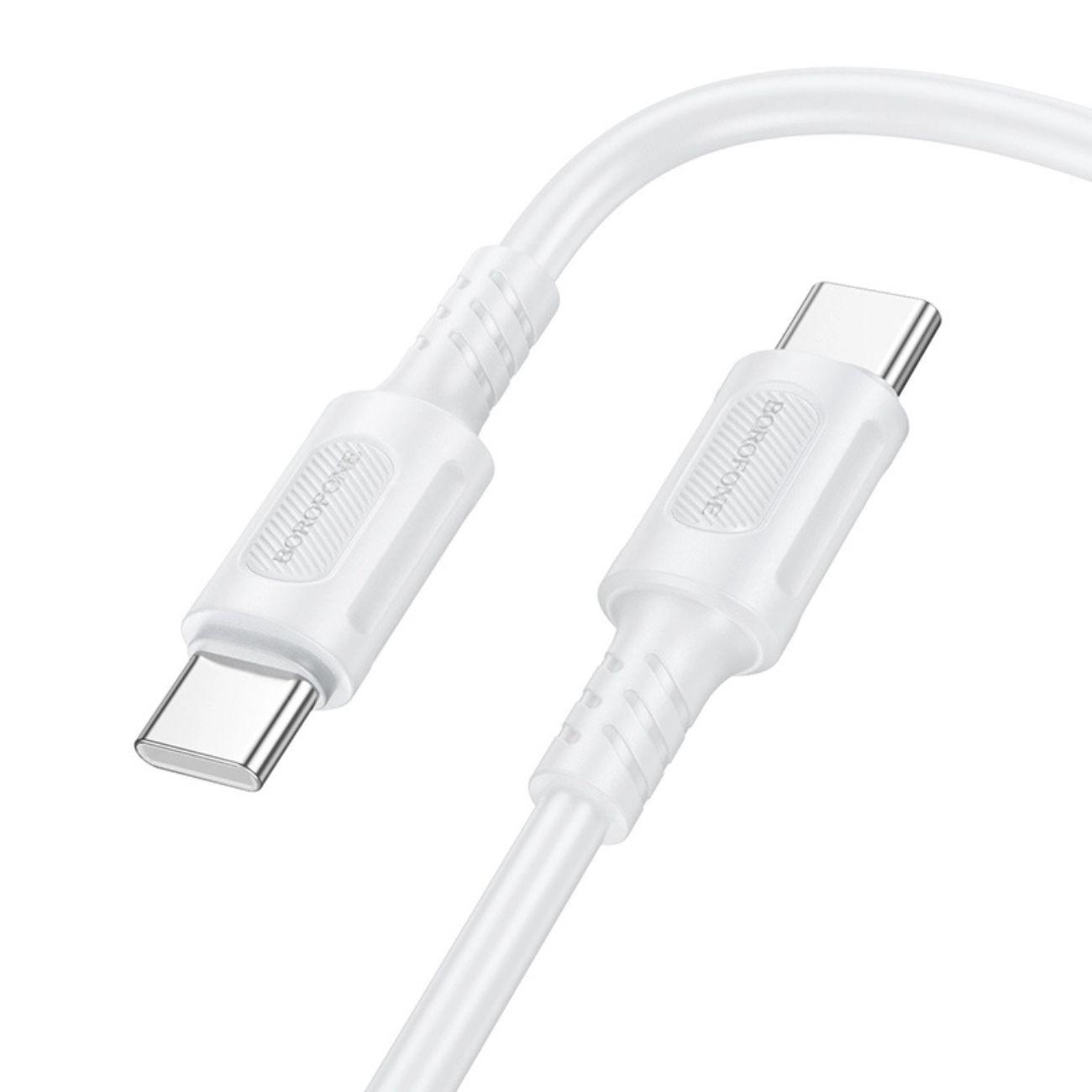 کابل شارژ بروفون Borofone BX111 TYPE-C TO TYPE-C 60W Charging and Data Cable white