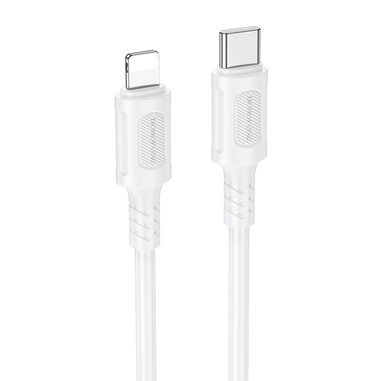 کابل شارژ سریع بروفون Brofone BX111 USB-C to Lightning Fast Charging Cable White