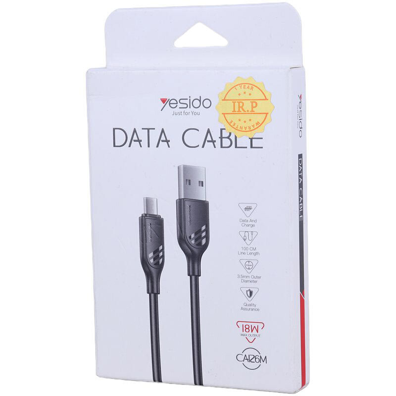 کابل تبدیل USB به USB-C یسیدو مدل CA-26 طول 1 متر